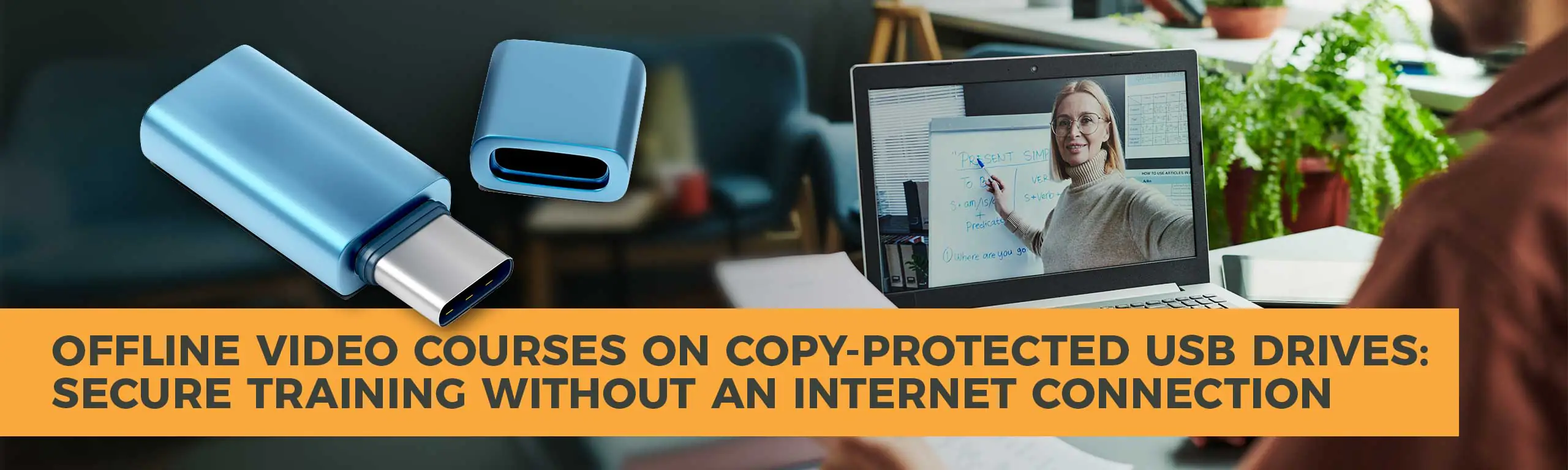 Offline Video Courses on Copy-Protected USB Drives: Secure Training Without an Internet Connection Blog Image